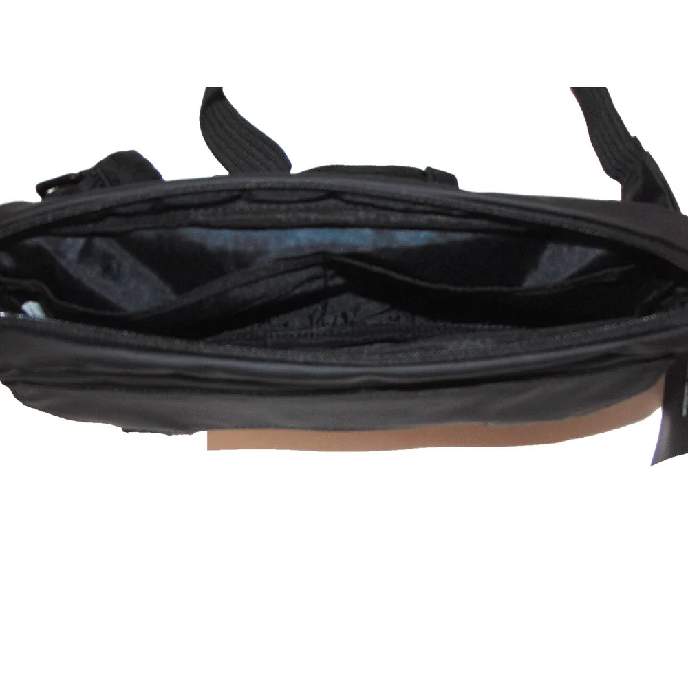 Under Armour Black Waist Bag 3 Compartment Crossbody Adjustable Strap UA NWT